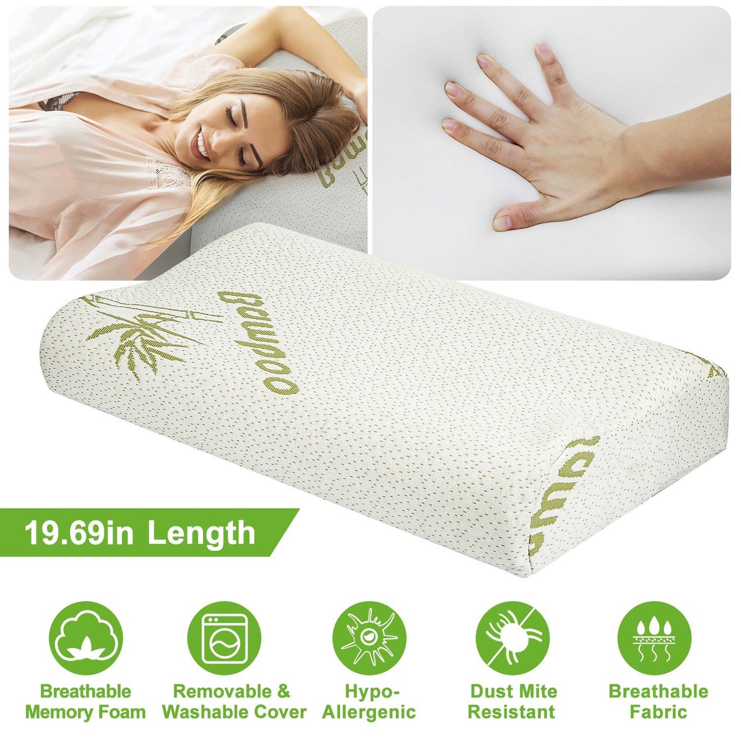 Bamboo Memory Foam Pillow