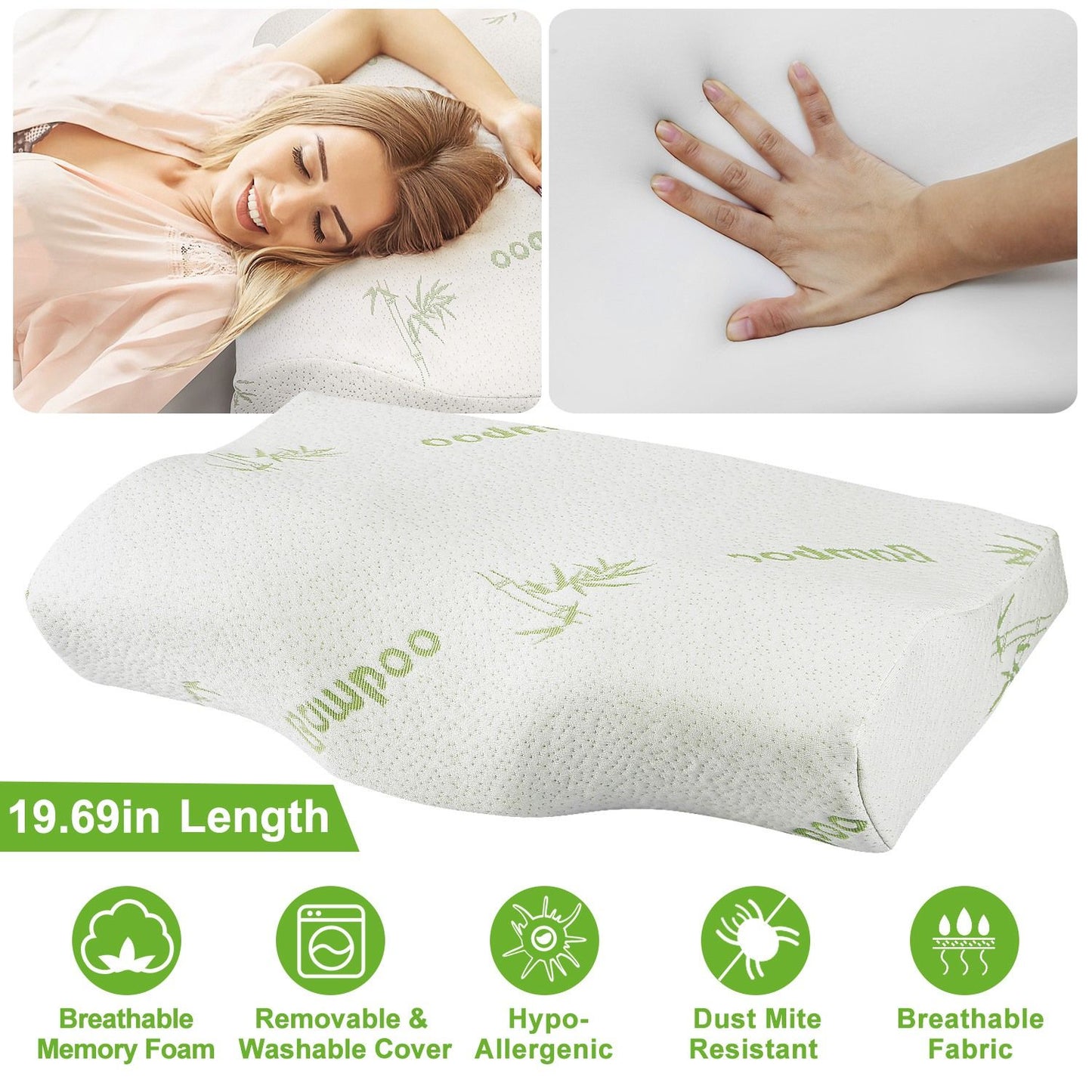 Bamboo Memory Foam Pillow