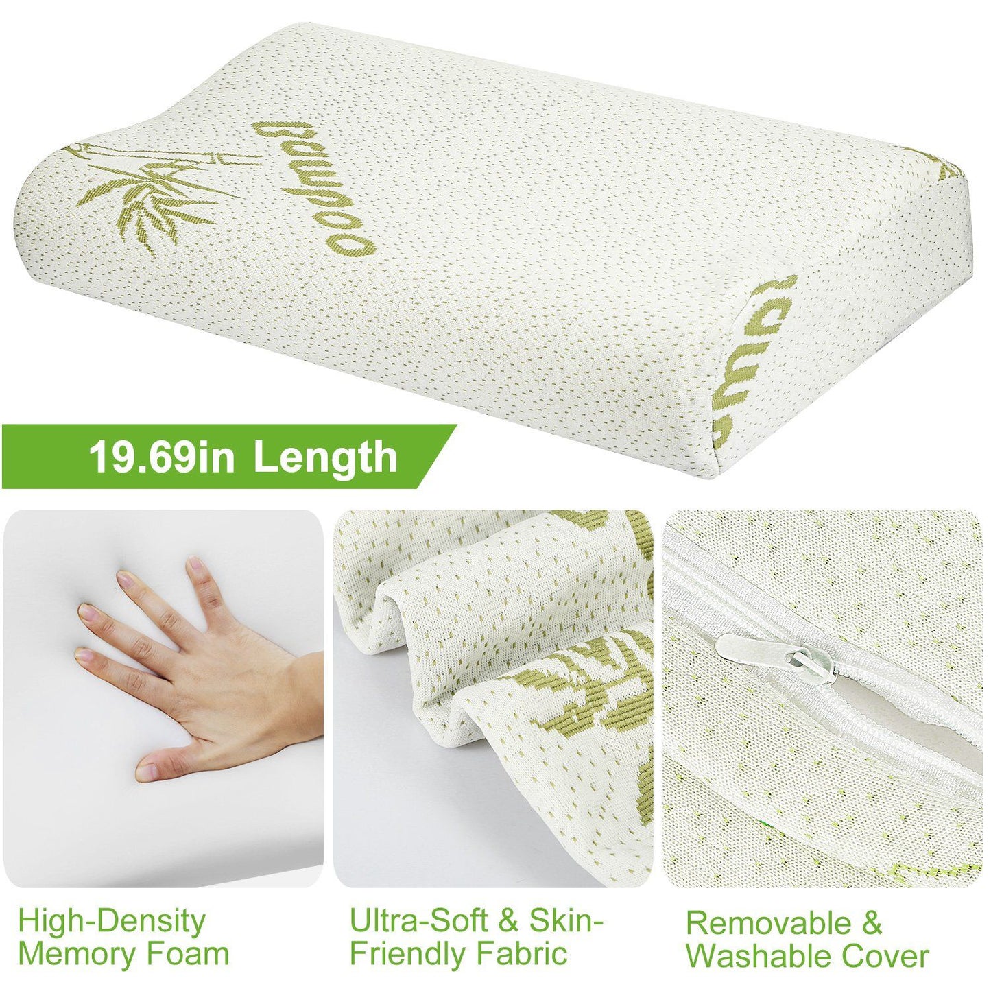 Bamboo Memory Foam Pillow