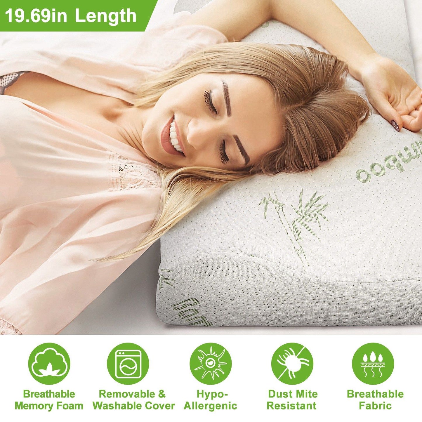 Bamboo Memory Foam Pillow