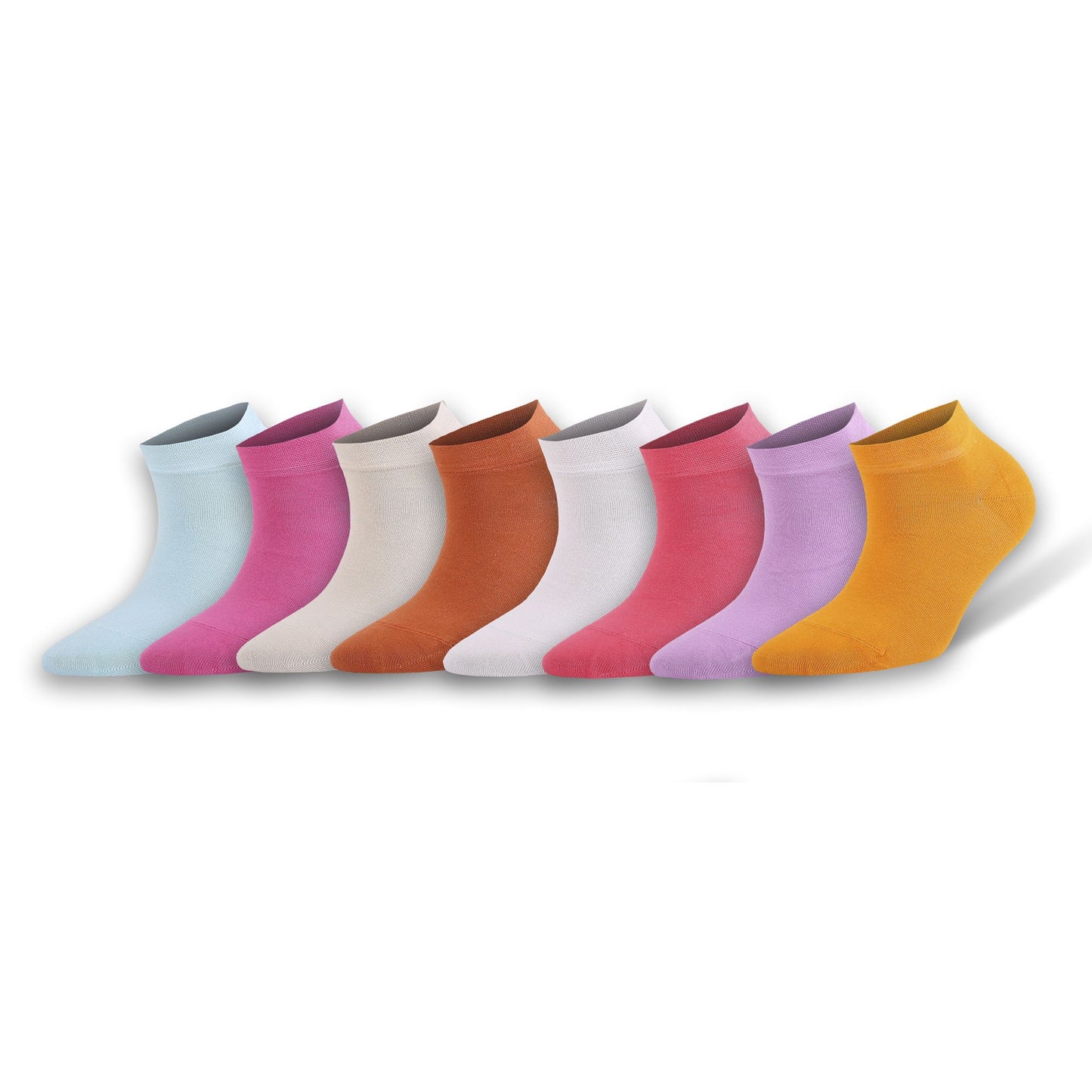 Bamboo Low Cut Ankle Socks for Women 8 Pairs